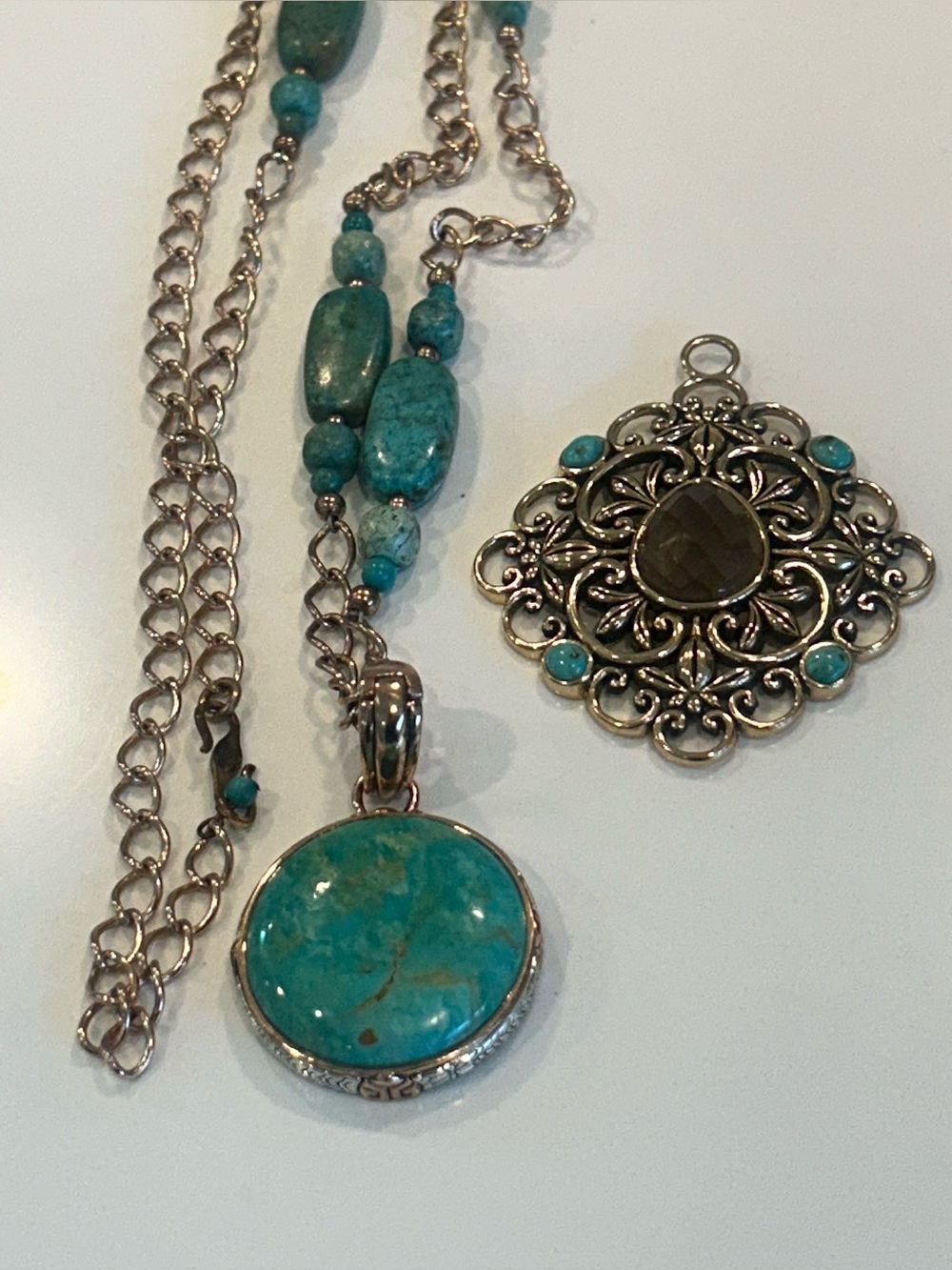 Vintage Barse Set of 2 Enhancers & Chain